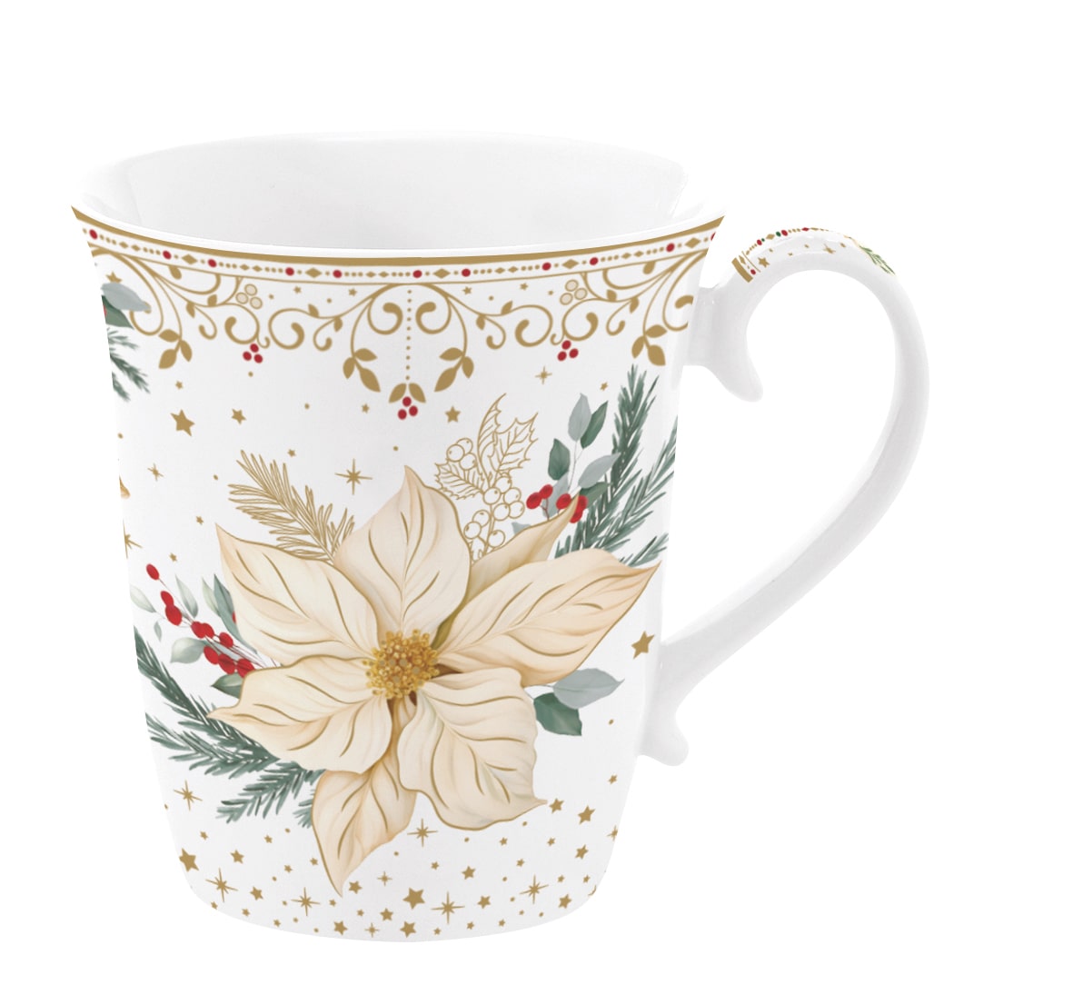 Tazza 275 ml in porc.in color box WHITE ELEGANCE