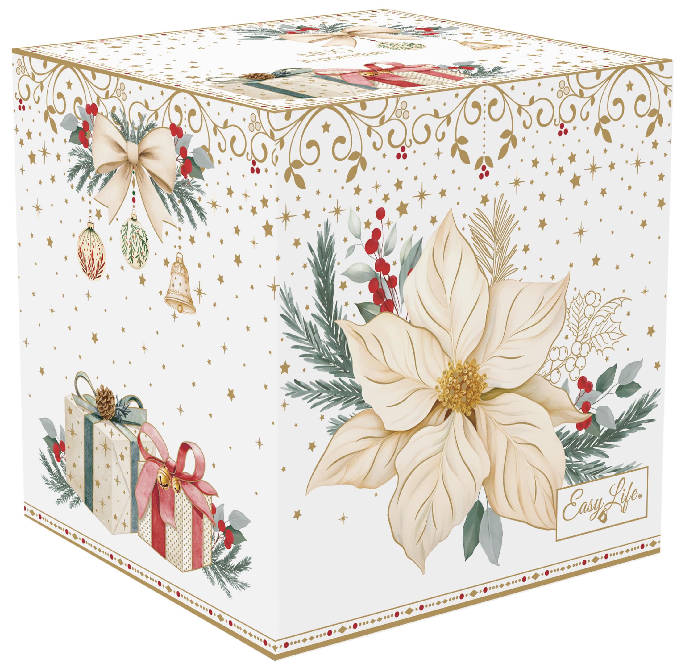 Tazza 275 ml in porc.in color box WHITE ELEGANCE