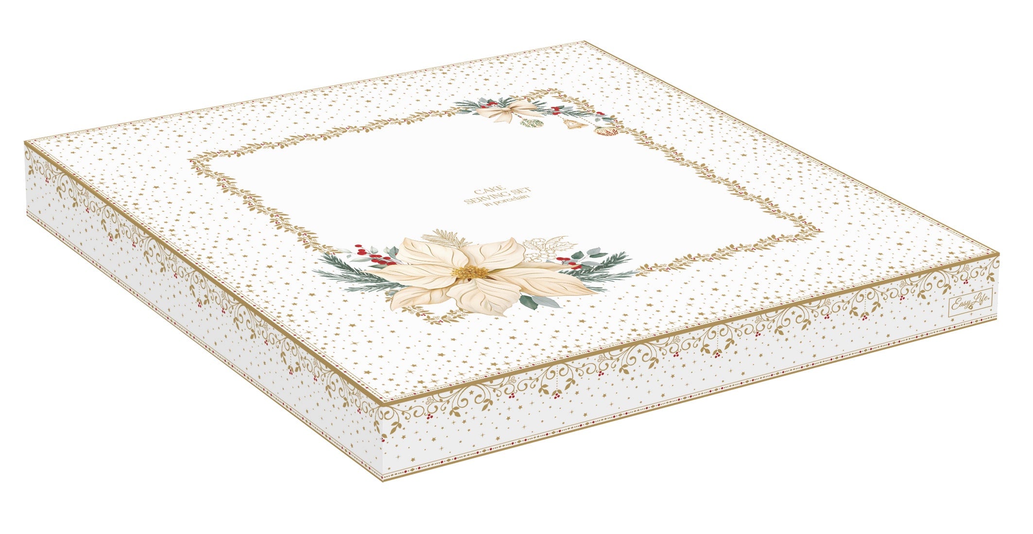 Piatto torta 32 cm e paletta - In Color Box / White Elegance