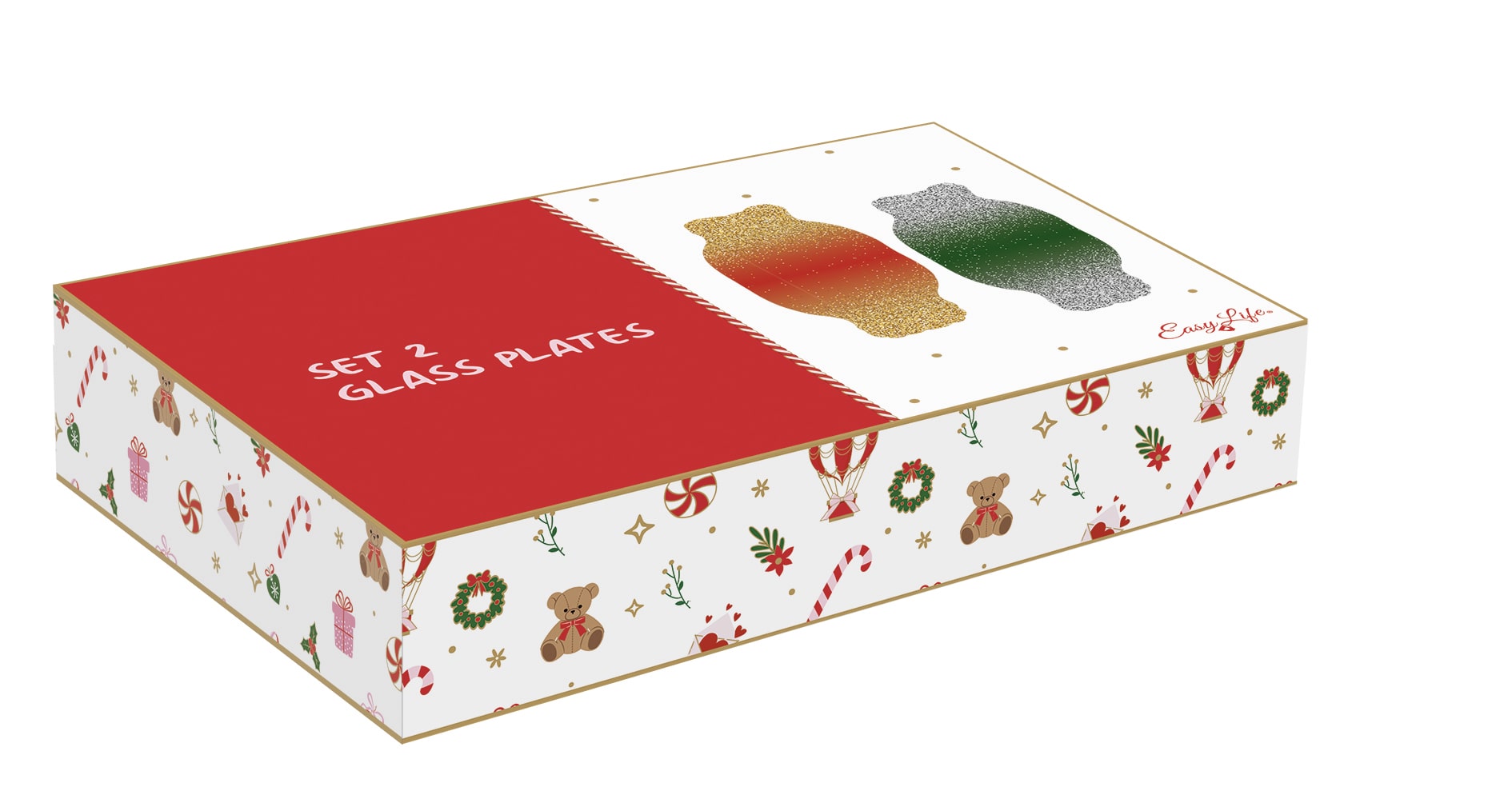 Set 2 piattini in vetro - In Color Box /