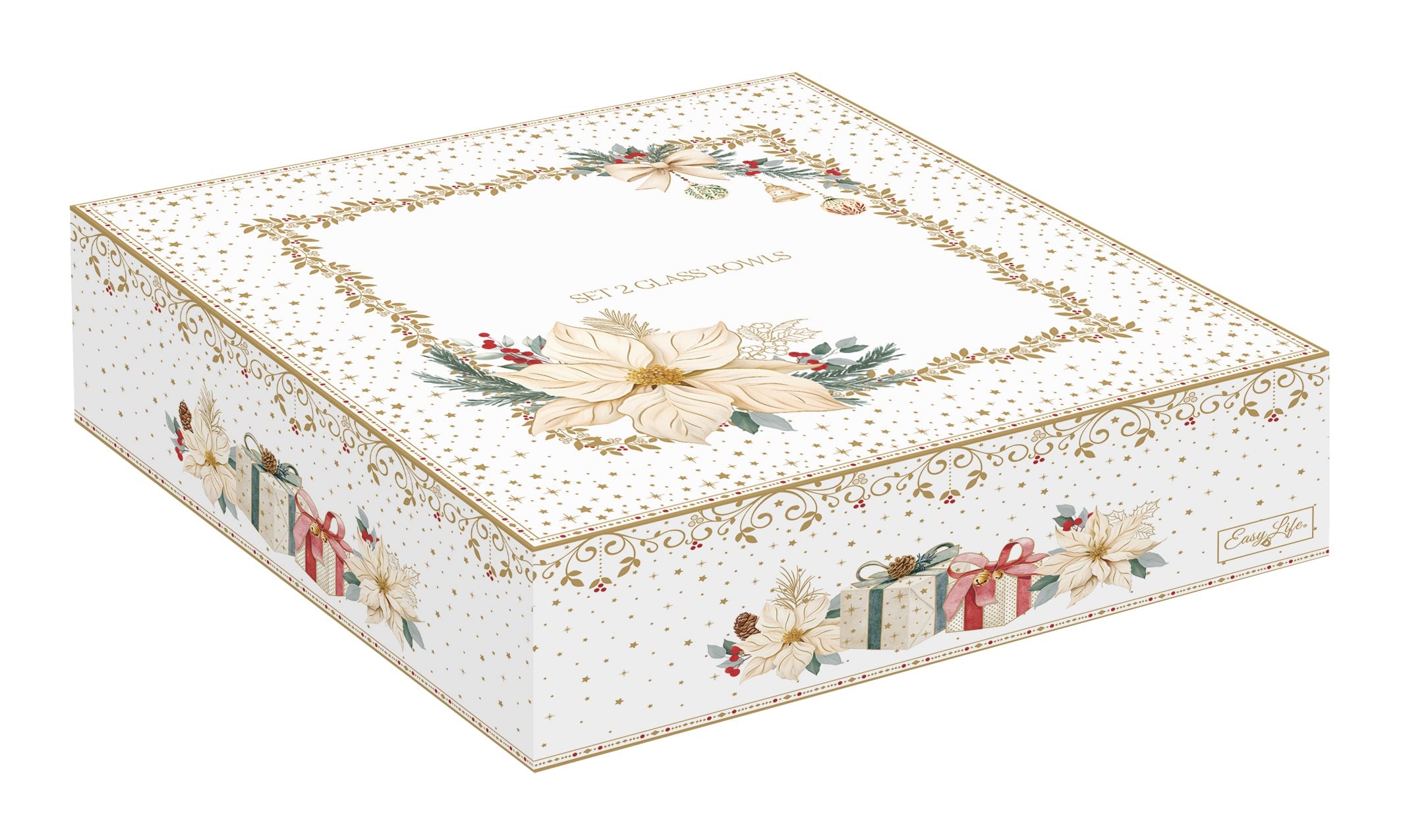 Set 2 ciotole In Color Box - 16/21 cm / White Elegance