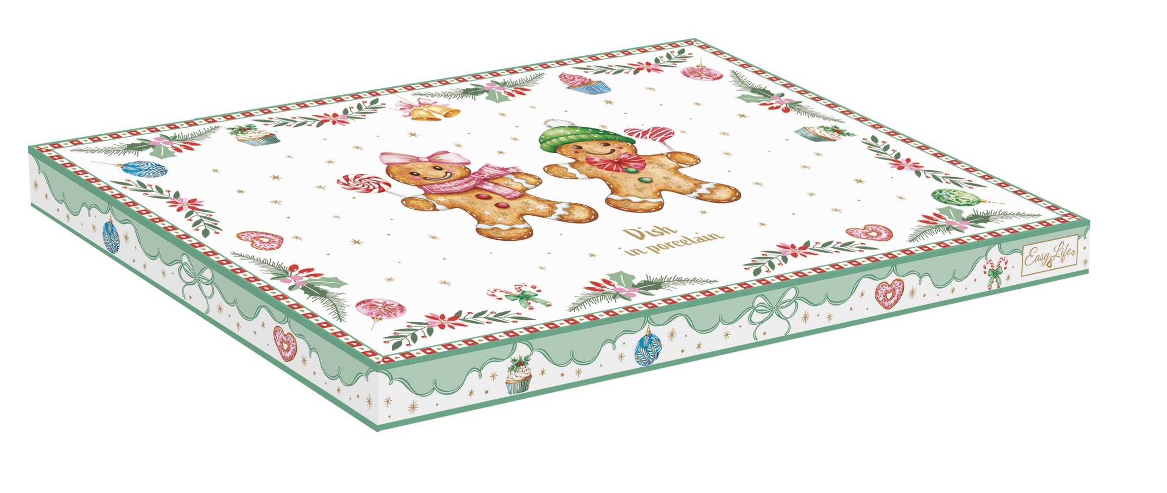 Piatto sagomato In Color Box - 17x25 cm / Sweet Christmas