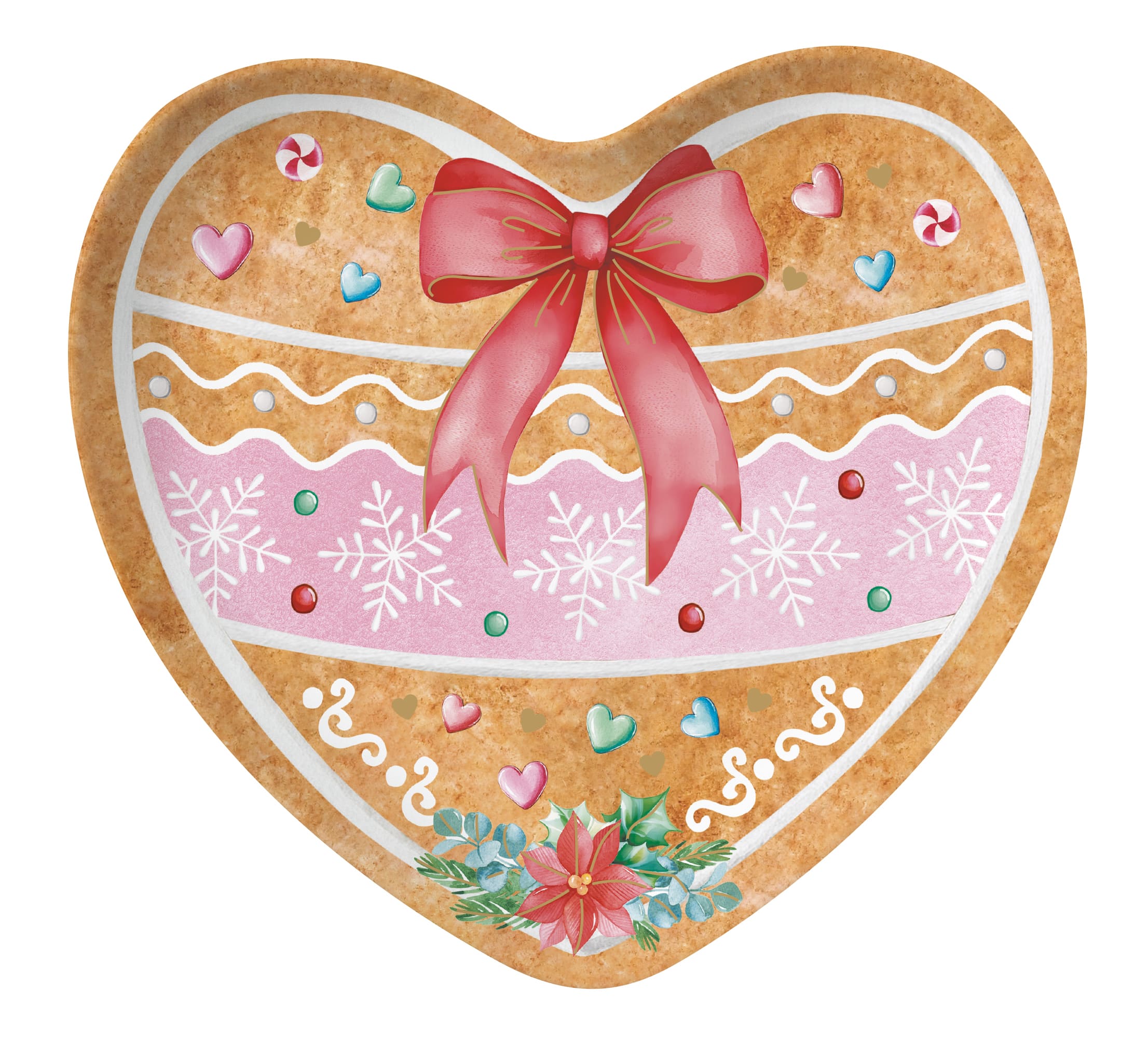 Piatto a cuore In Color Box - 20x19 cm / Sweet Christmas