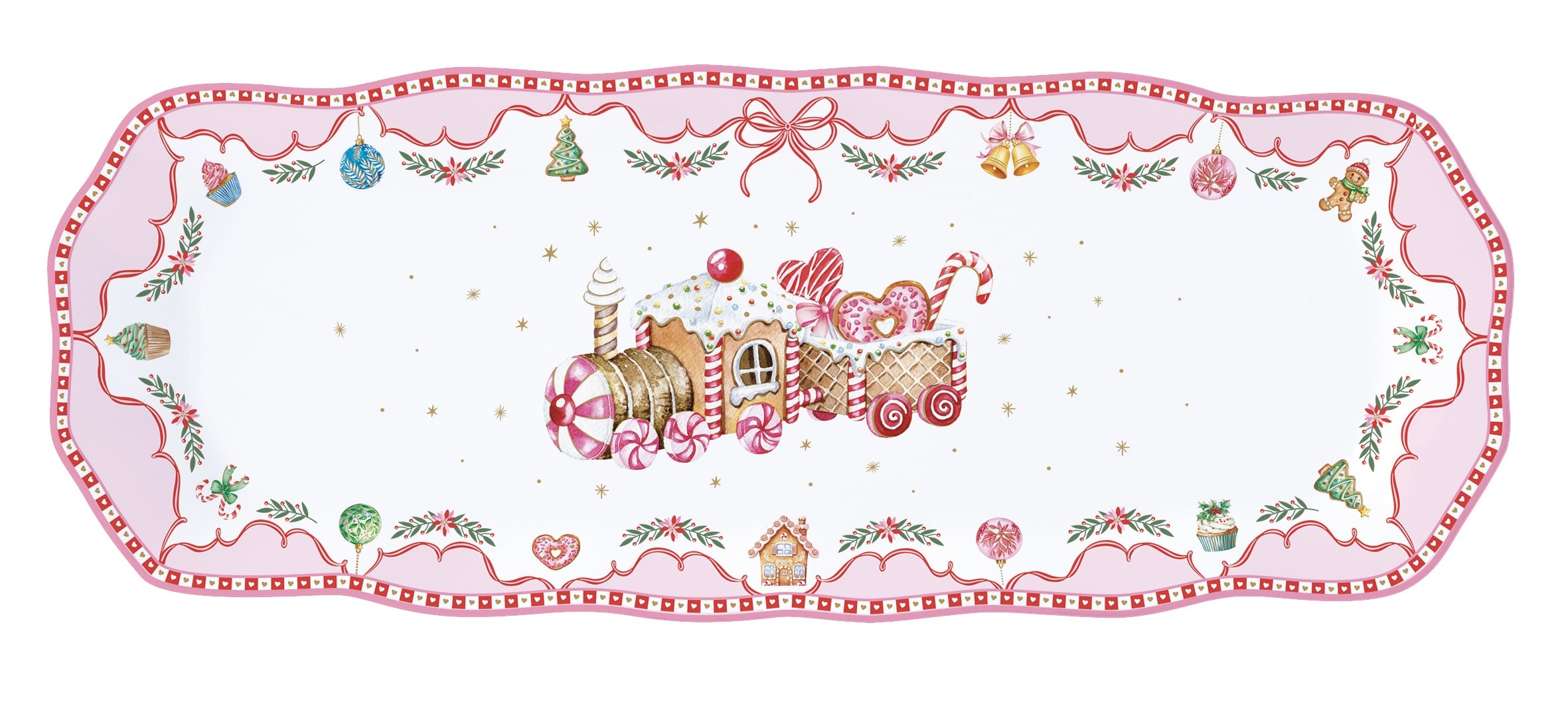 Vassoio In Color Box - 37x14 cm / Sweet Christmas
