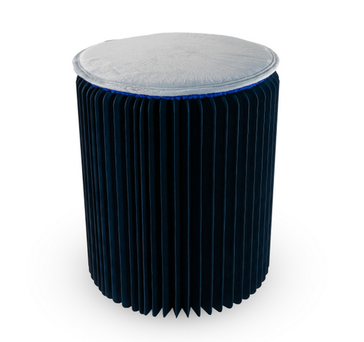 Sgabello pieghevole in carta con cuscino / Happy hour