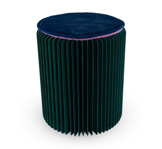 Sgabello pieghevole in carta con cuscino / Keep calm