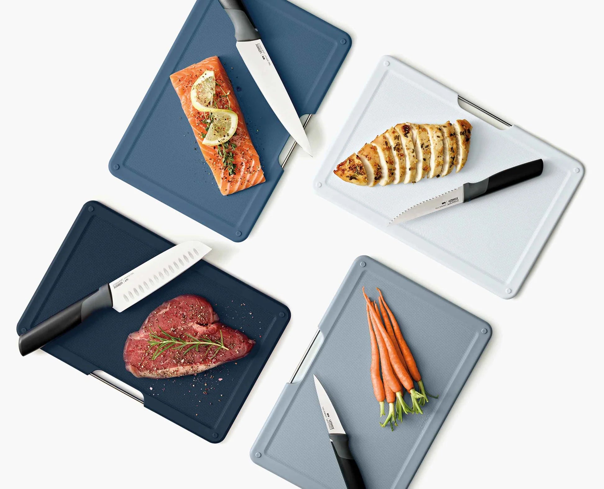 Set di 8 coltelli e tagliere Folio™ Plus grigio