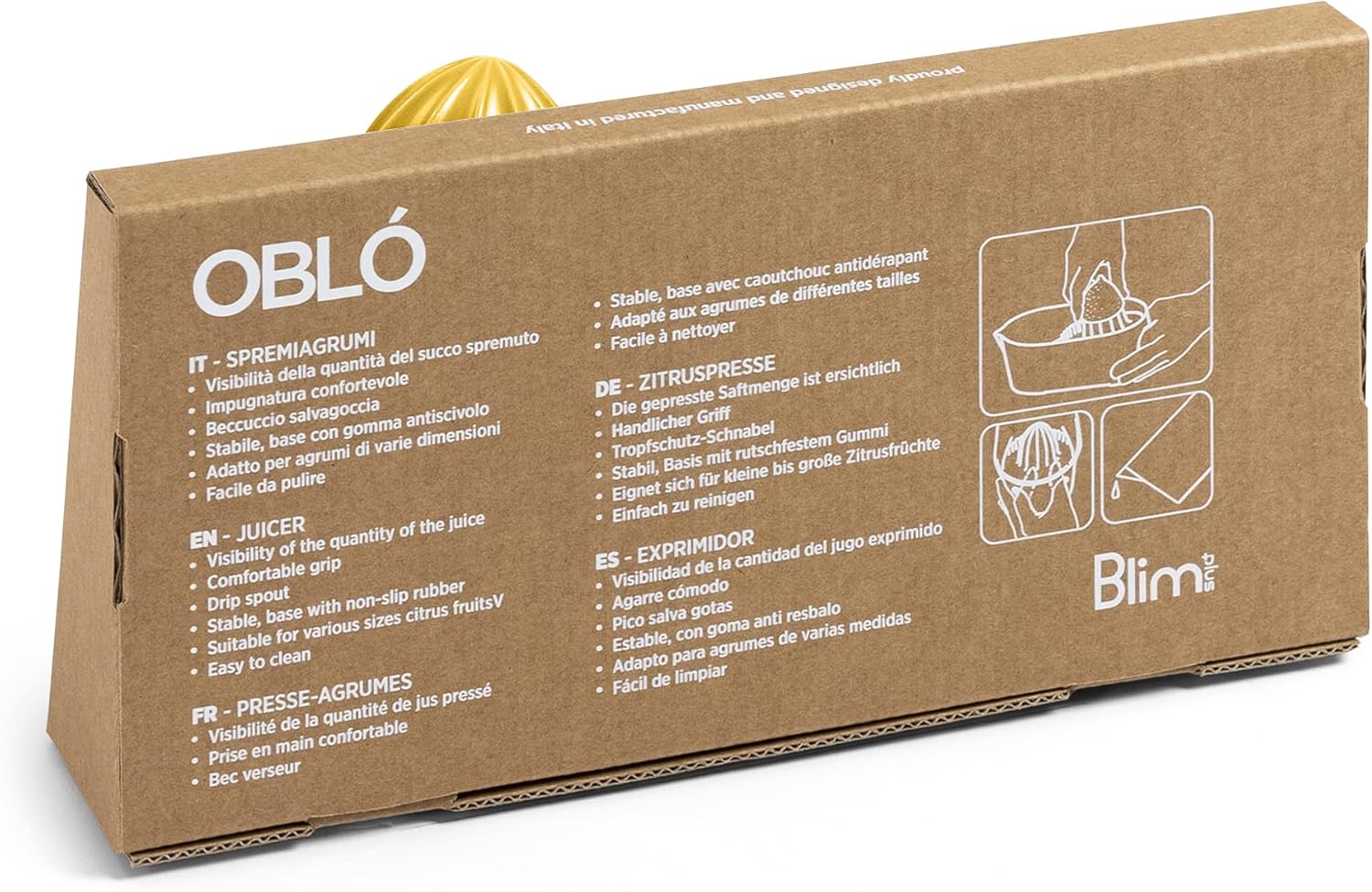Blim Plus Spremiagrumi Oblò giallo opaco (Desert)
