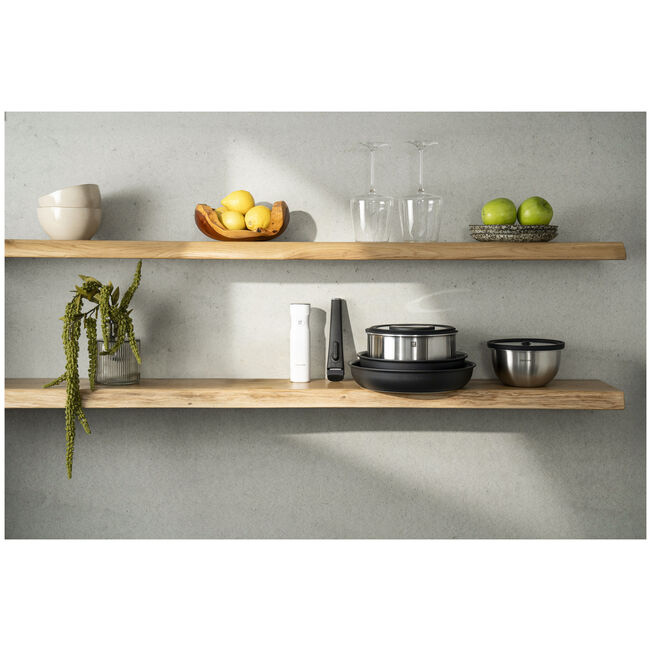 Set di padelle, 4-pz., alluminio, Ceramic Titanium