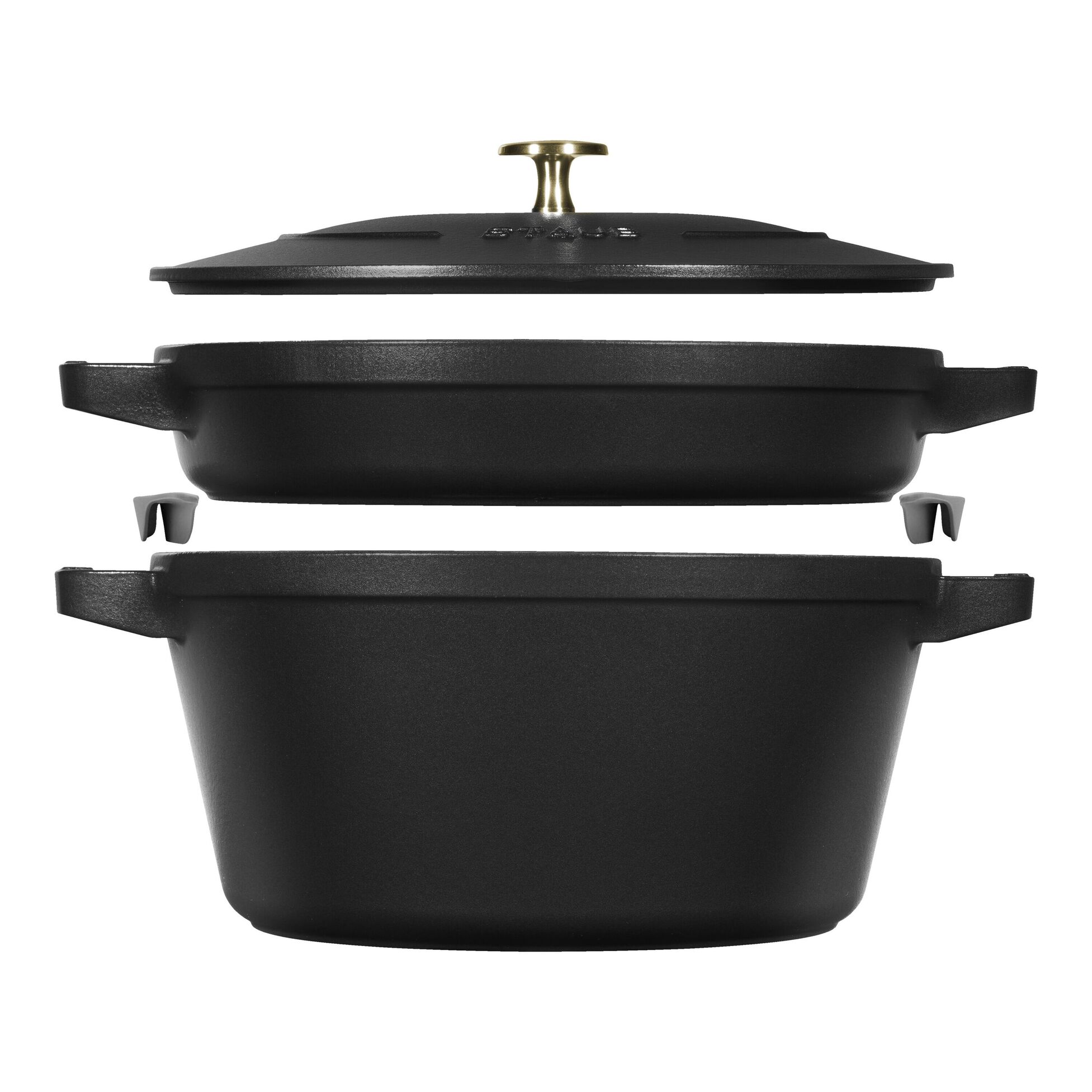 Staub Stackable Set 2-pz., Set di pentole, nero