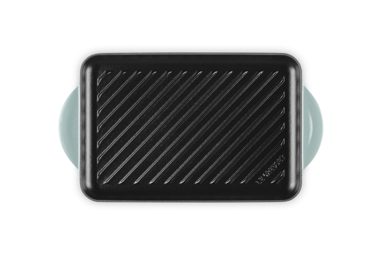 Grill rettangolare in ghisa vetrificata - 32 cm, Sea Salt