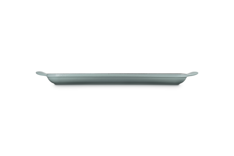 Grill rettangolare in ghisa vetrificata - 32 cm, Sea Salt