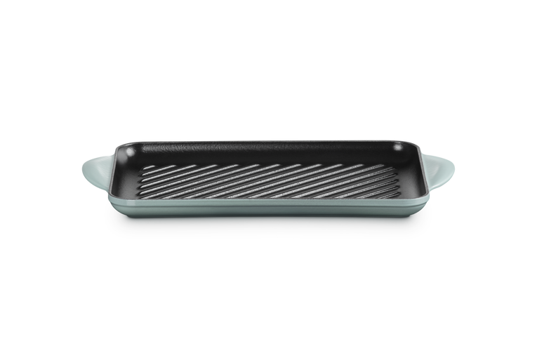 Grill rettangolare in ghisa vetrificata - 32 cm, Sea Salt