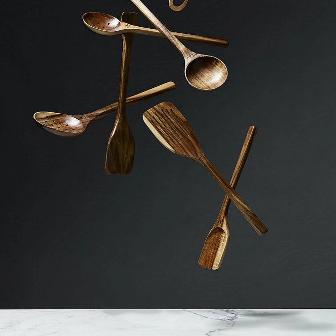 Cucchiaio schiumarola grande - Legno di Acacia 34cm