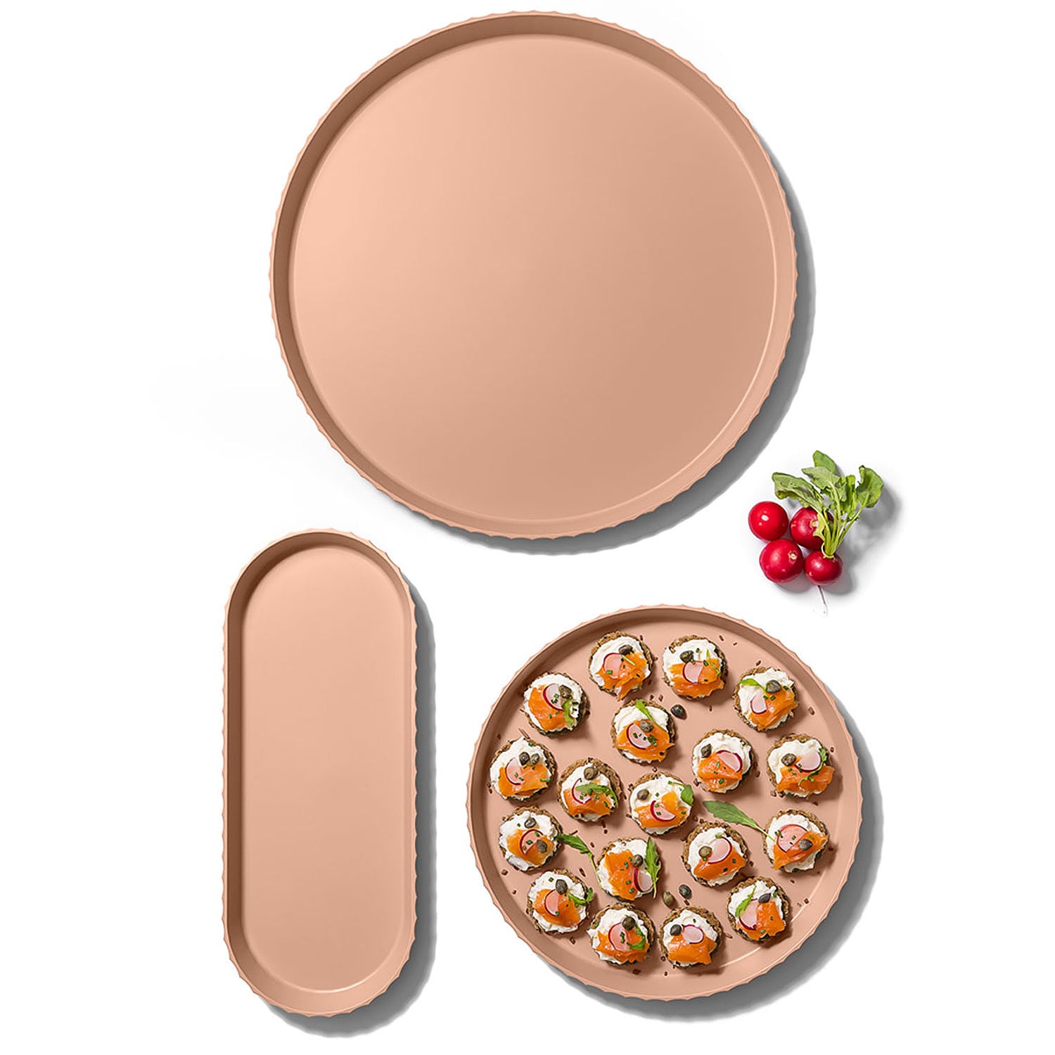 Atena Vassoio rotondo - 30 cm Pink Sand