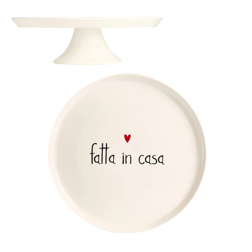 Alzata per dolci e torte in gres - Fatta in casa