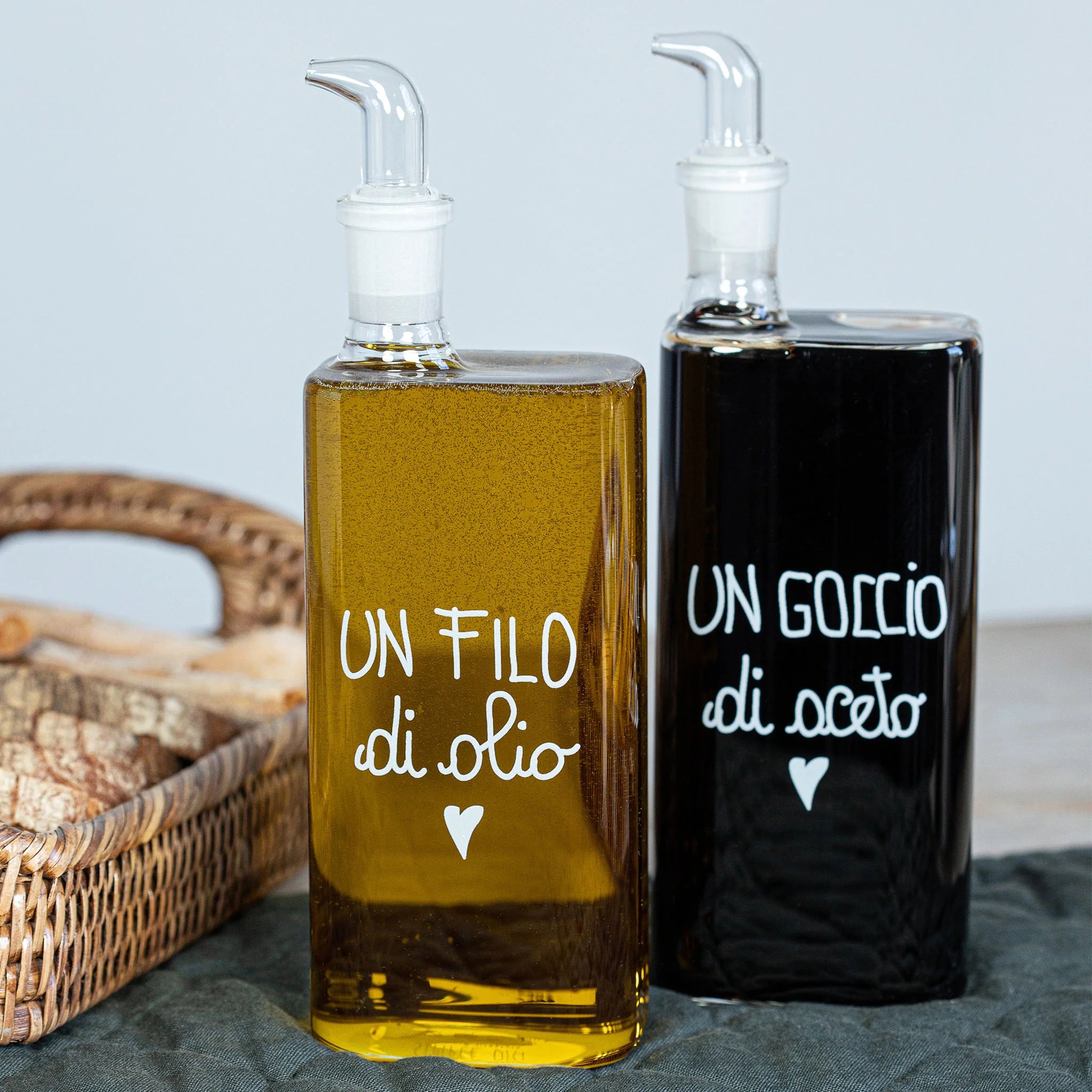 Set 2 Bottiglie Un Filo di Olio - Un Goccio di Aceto 2x400ml