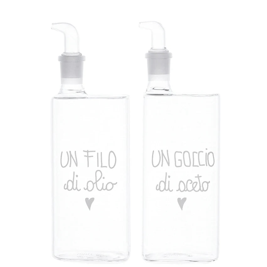 Set 2 Bottiglie Un Filo di Olio - Un Goccio di Aceto 2x400ml