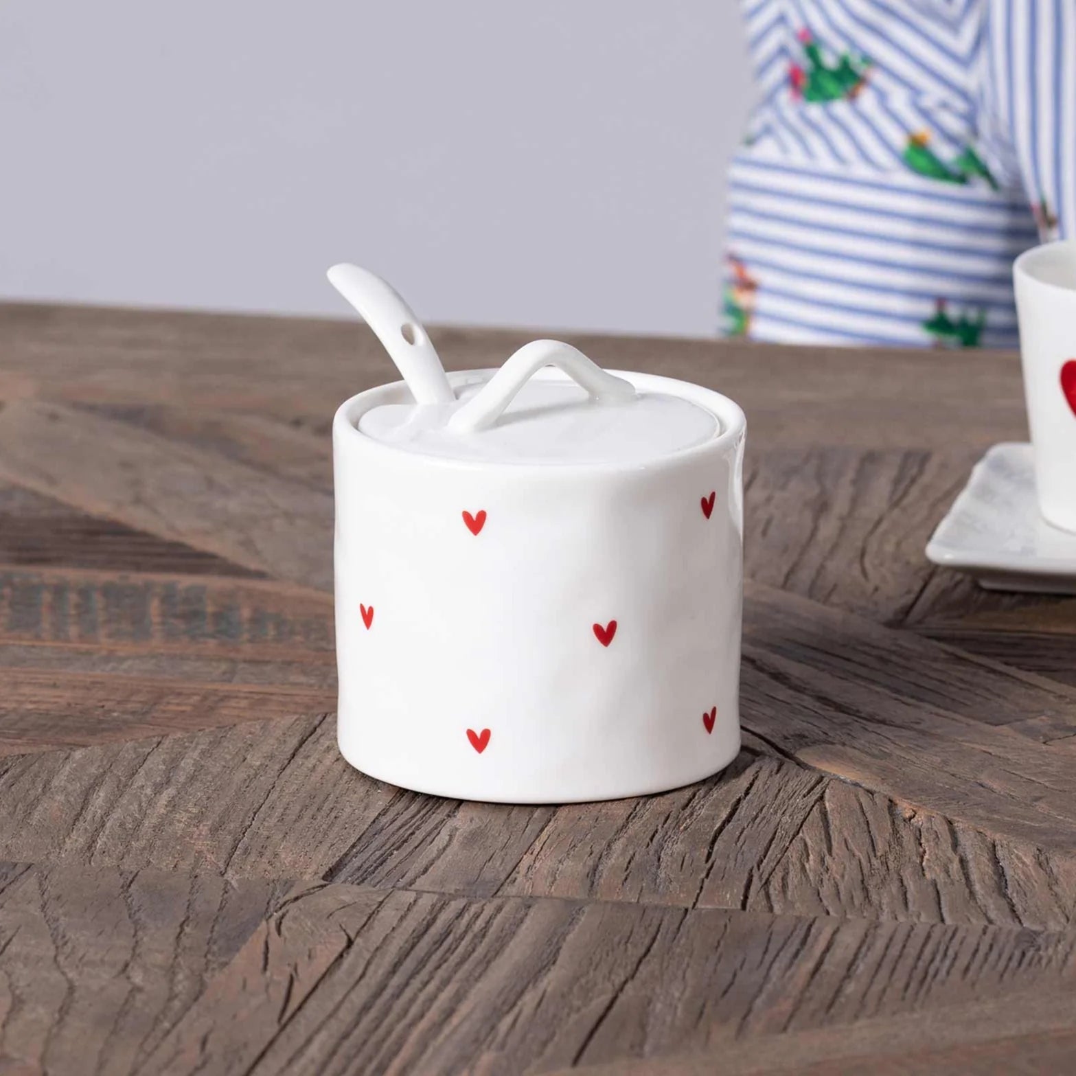 Zuccheriera Tappezzeria cuori