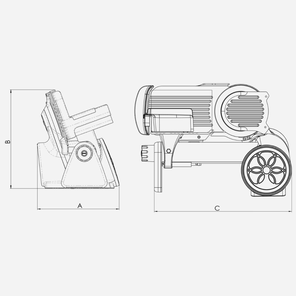 AFFETTATRICE ICON LINE 170 - ROSSO