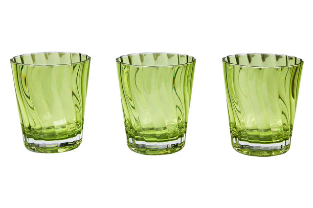 Formentera - Set 6 Bicchieri Verde Chiaro In Metacrilato