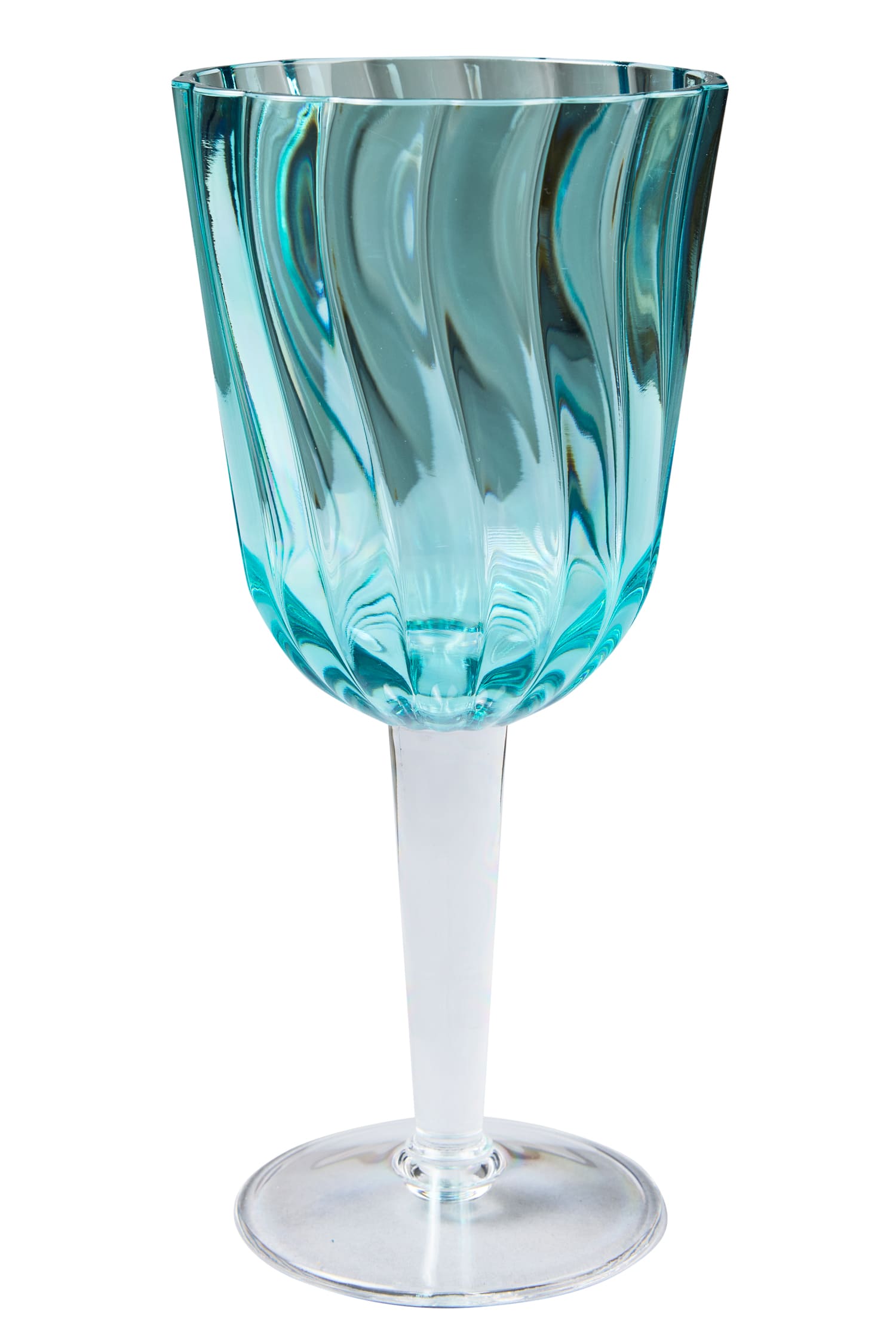 Novità Home Formentera - Calici Set 1/6 Azzurri In Metacrilato