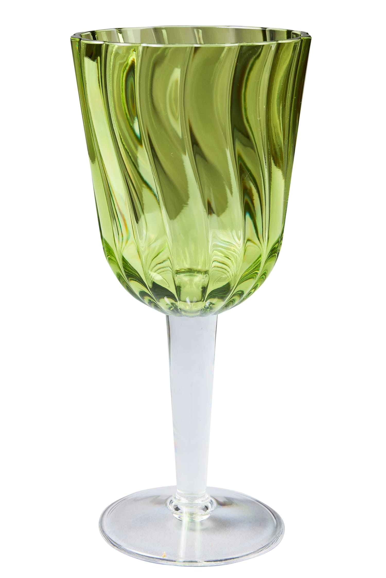 Formentera - Set 6 Calici Verdi Chiaro In Metacrilato