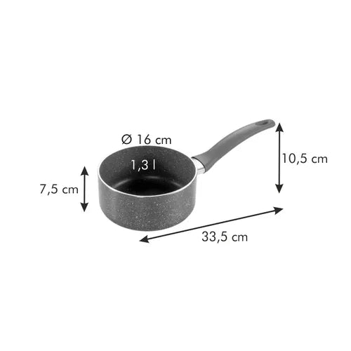 Casseruola 1 Manico Ø 16 Cm, 1,3 L "Manico Rosso"