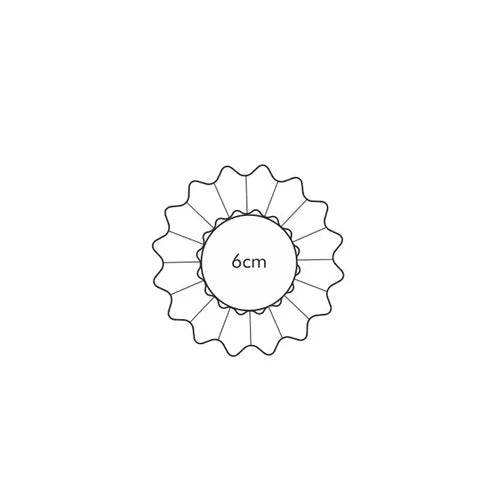 Set 6 Stampi Tondi Per Tartellette Piccole "Delicia"