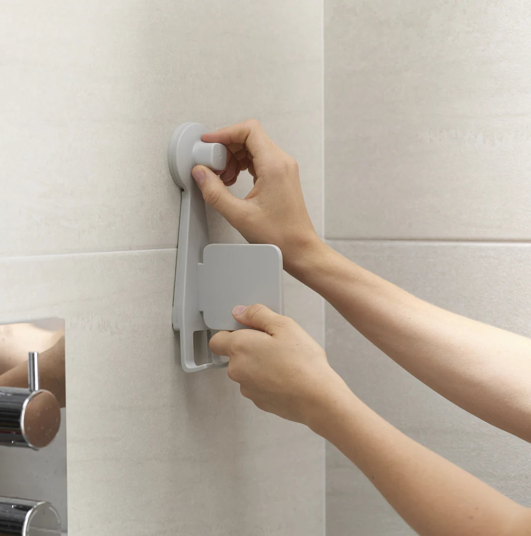 EasyStore™ Mensola da doccia con specchio rimovibile - Bianca