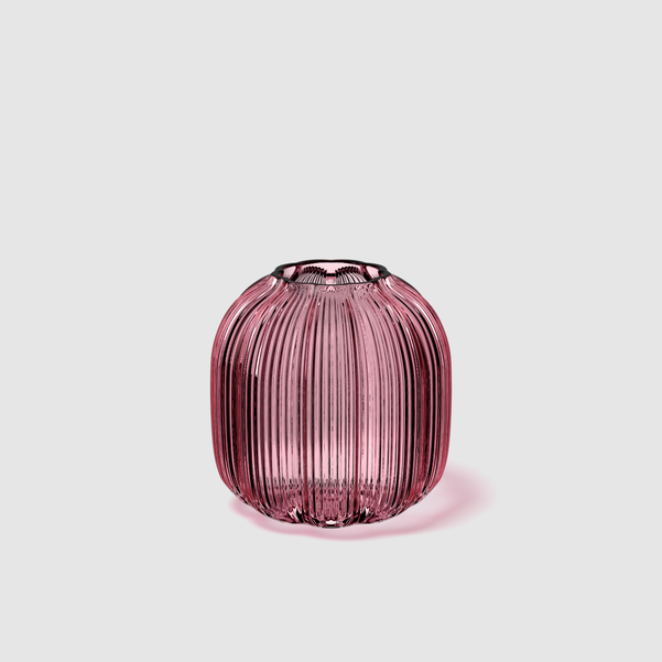 Fleur Vaso in Vetro - Lilla, 11 x 11 cm