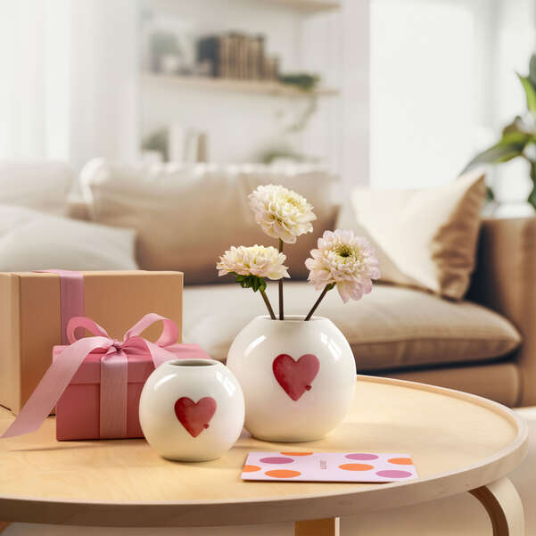 With Love Vaso  - Bianco, Premium Porcelain