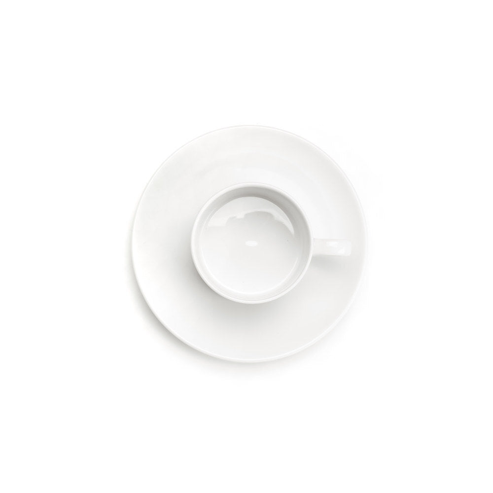 DOMUS WEISS WHITE Set 2 Tazze The con Piattino