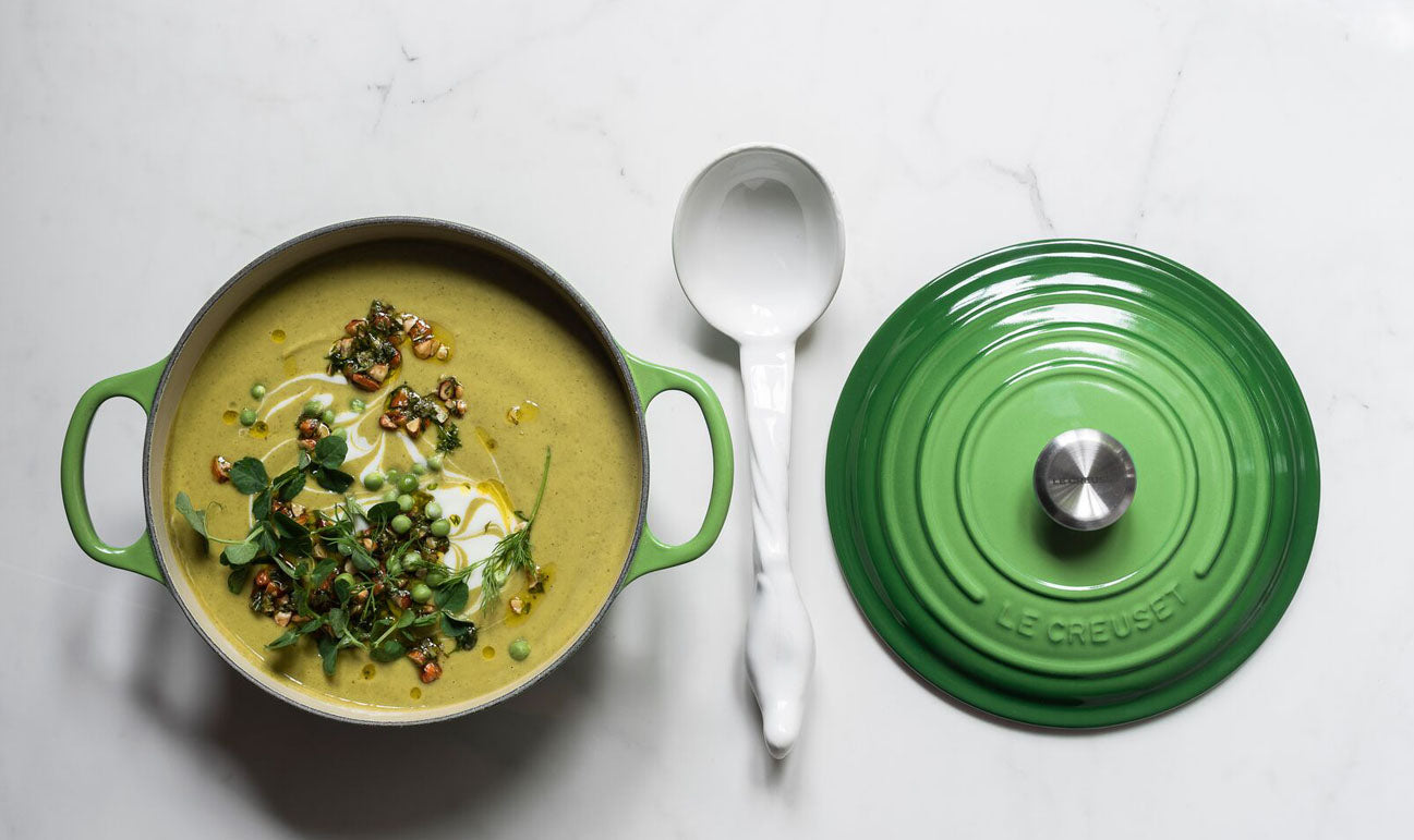 Cocotte rotonda Evolution in ghisa vetrificata - Verde Bamboo 24 CM / 4.2 L