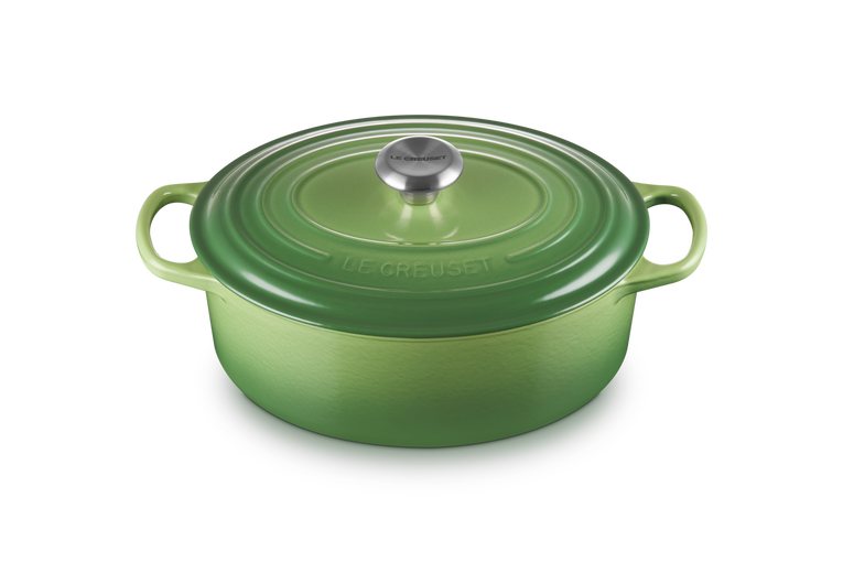 Cocotte ovale Evolution in ghisa vetrificata - Verde Bamboo 29 CM / 4.7 L