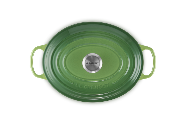 Cocotte ovale Evolution in ghisa vetrificata - Verde Bamboo 29 CM / 4.7 L