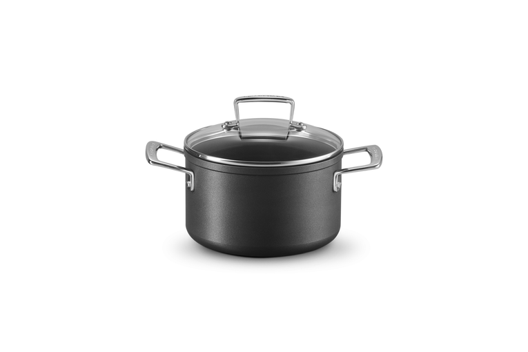 Pentola in alluminio antiaderente con coperchio vetro - 18 CM / 2.8 L