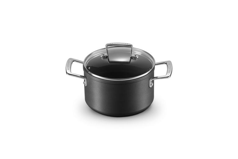Pentola in alluminio antiaderente con coperchio vetro - 18 CM / 2.8 L