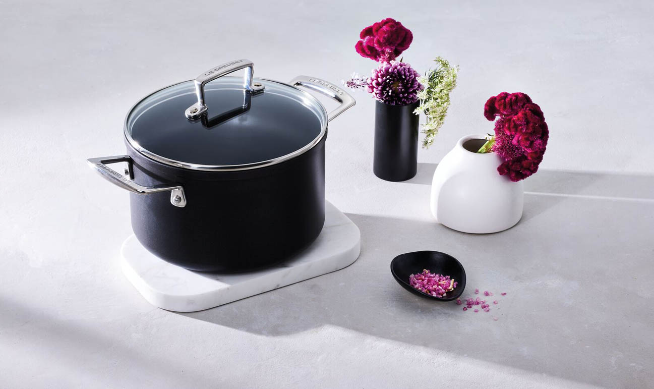 Pentola in alluminio antiaderente con coperchio vetro - 18 CM / 2.8 L