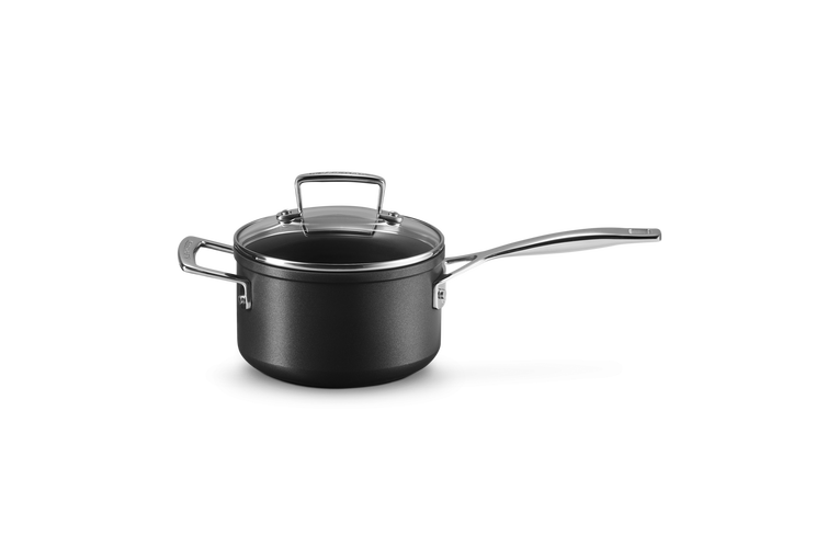 Casseruola con maniglia e coperchio vetro in alluminio antiaderente -16CM / 1.9L