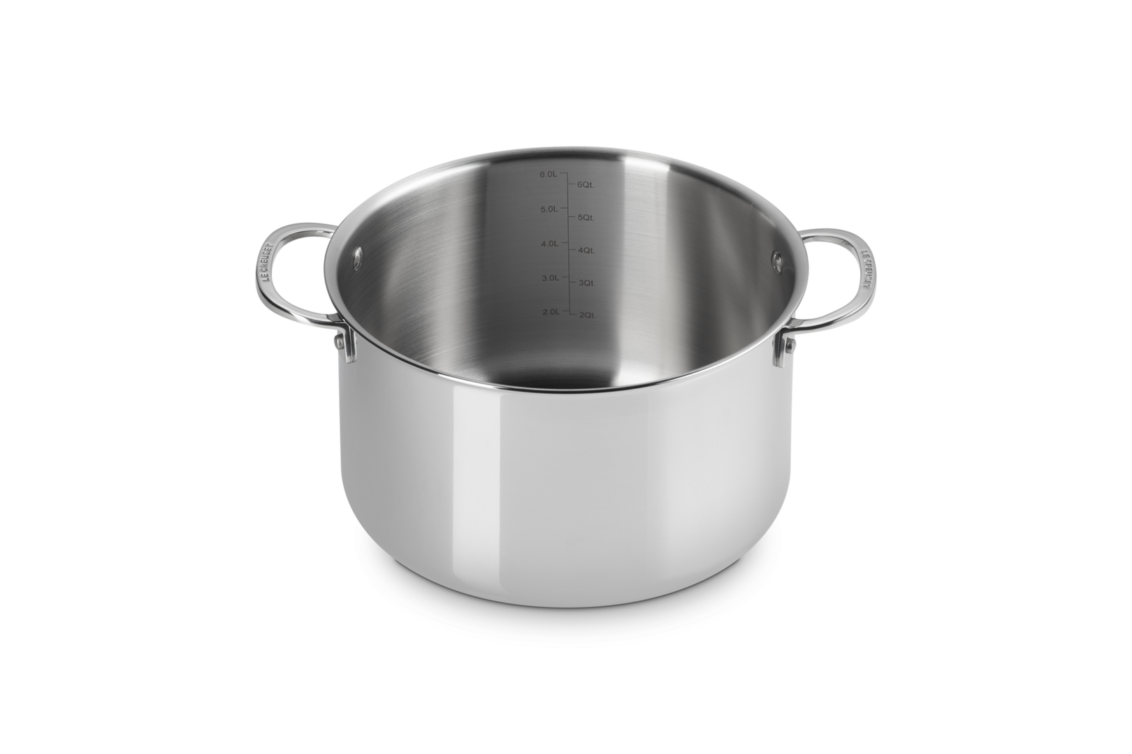 Casseruola profonda con coperchio in acciaio inox - 24 CM / 6.6 L