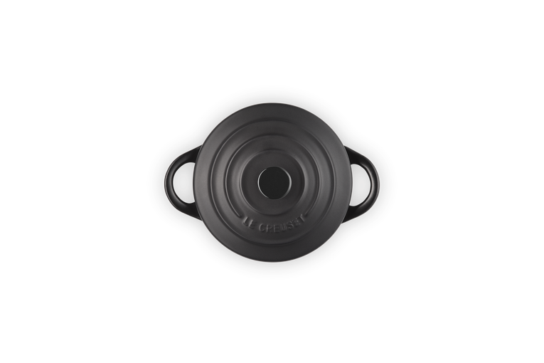 Mini cocotte rotonda in gres vetrificato - Nero Matt 10 CM / 0.25 L