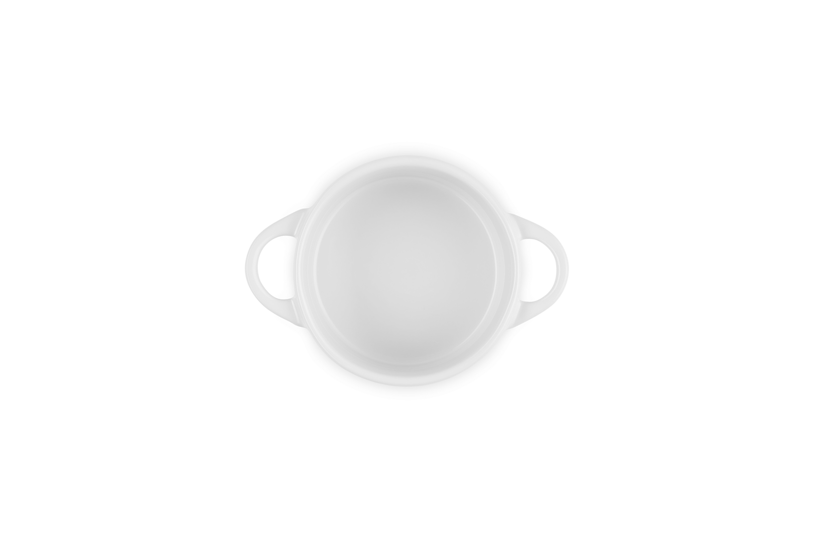 Mini cocotte rotonda in gres vetrificato - Bianco 10 CM / 0.25 L