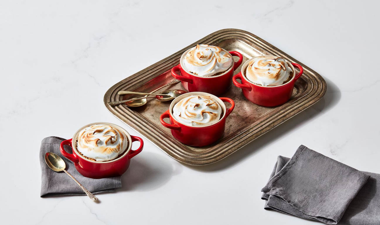 Mini cocotte rotonda in gres vetrificato - Arancio 10 CM / 0.25 L