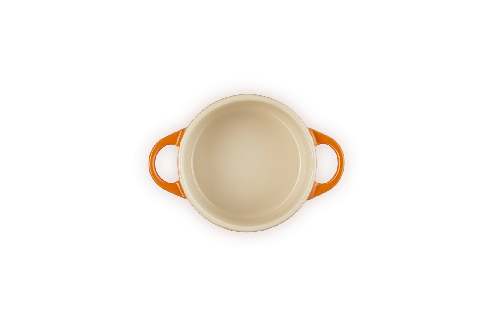 Mini cocotte rotonda in gres vetrificato - Arancio 10 CM / 0.25 L