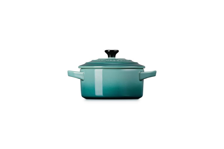 Mini cocotte rotonda in gres vetrificato - Bleu Riviera 10 CM / 0.25 L