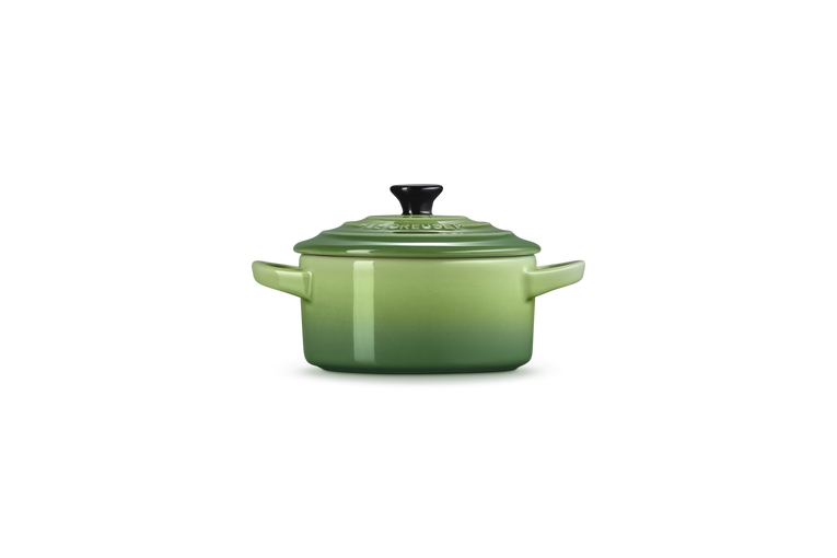 Mini cocotte rotonda in gres vetrificato - Verde Bamboo 10 CM / 0.25 L