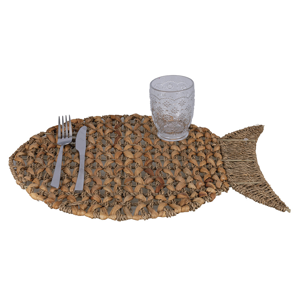 CARAIBE TOVAGLIETTA PESCE IN FIBRA NATURALE