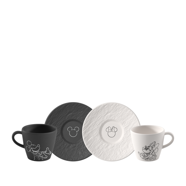 SET 2 Tazzina da caffè con piattino in Porcelain, Manufacture - Mickey Mouse
