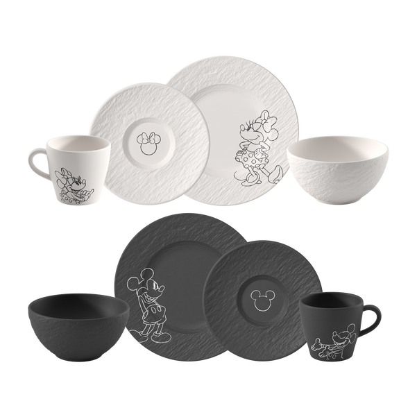 SET 8 Pezzi Colazione in Premium porcelain, Manufacture - Mickey Mouse